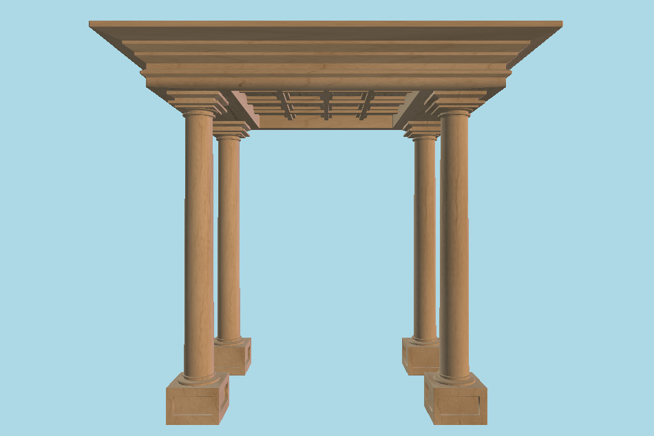 Greek Pavilion 3d model